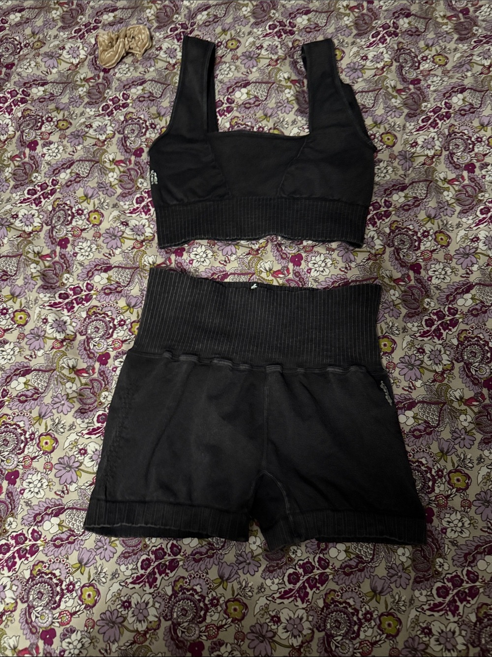 FP Movement by Free People Black High-Waist Bike Shorts